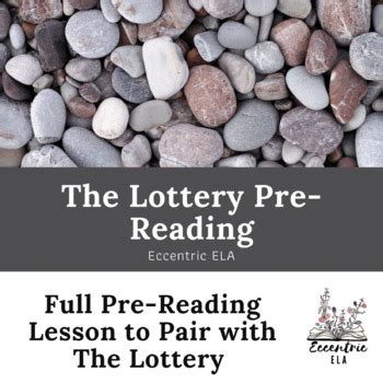 the lottery pre reading activities